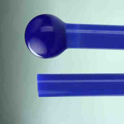 Lauscha Opaque Dark Cobalt 6-8 mm BY THE ROD